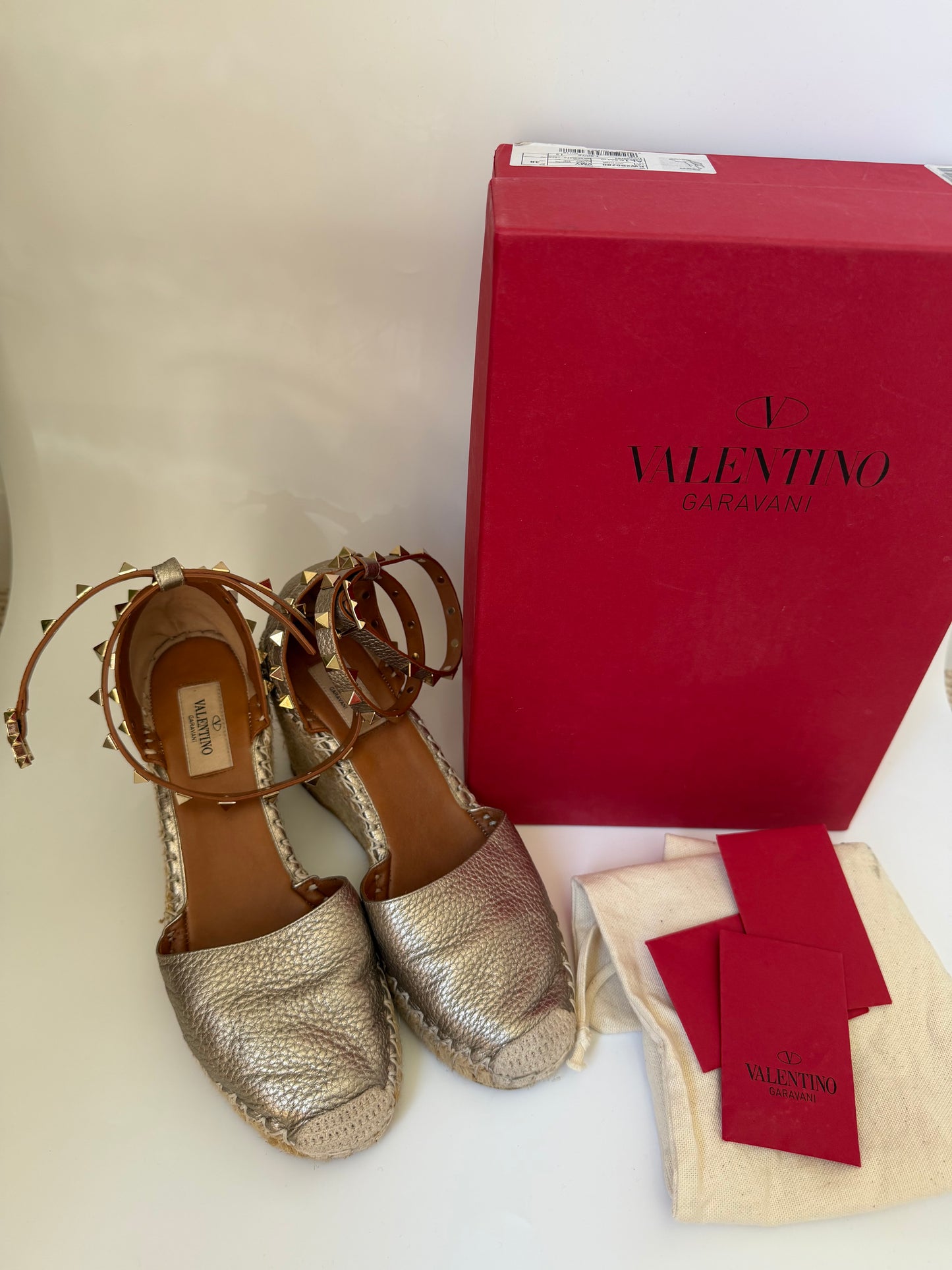 Valentino Rockstud Wedges