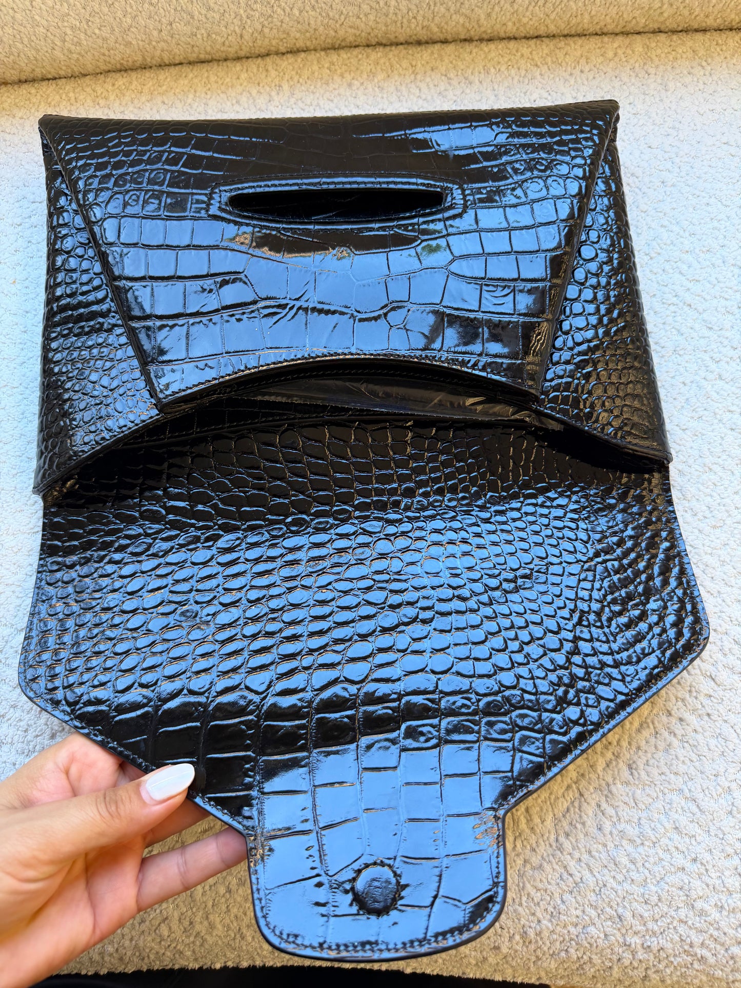 Givenchy Croc Embossed Clutch