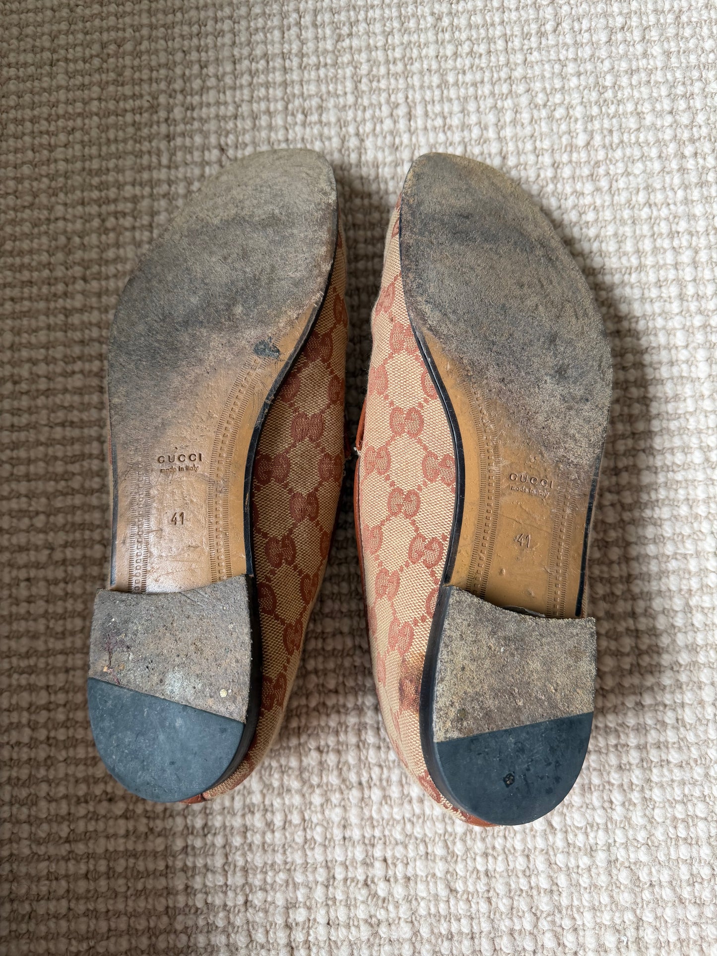 Gucci Monogram Loafers Size 41