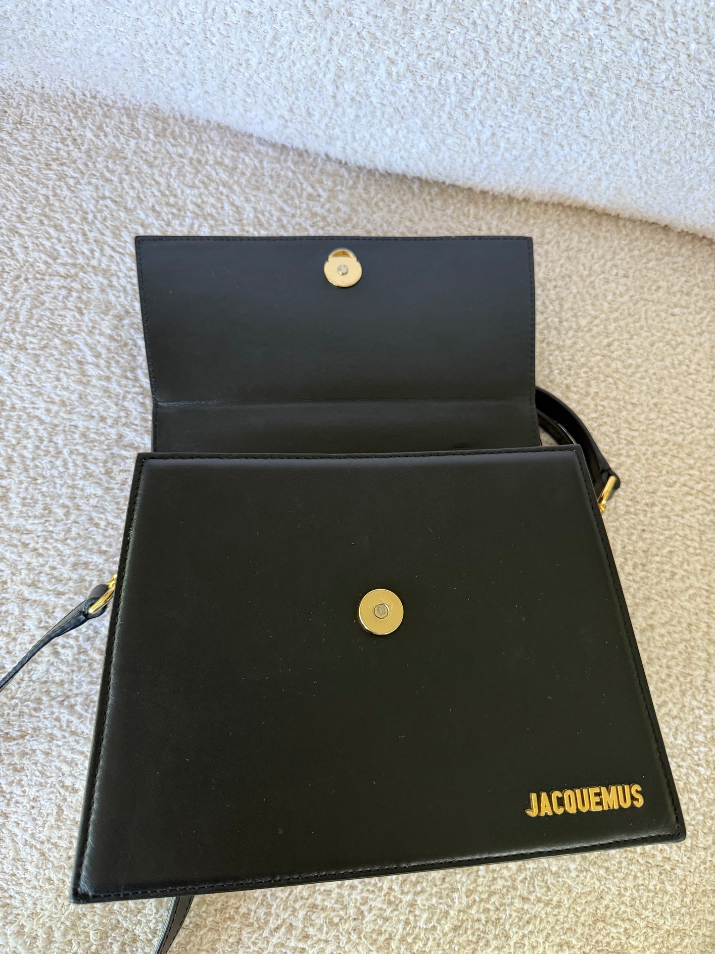 Jacquemus Le Grand Chiquito leather bag in blac