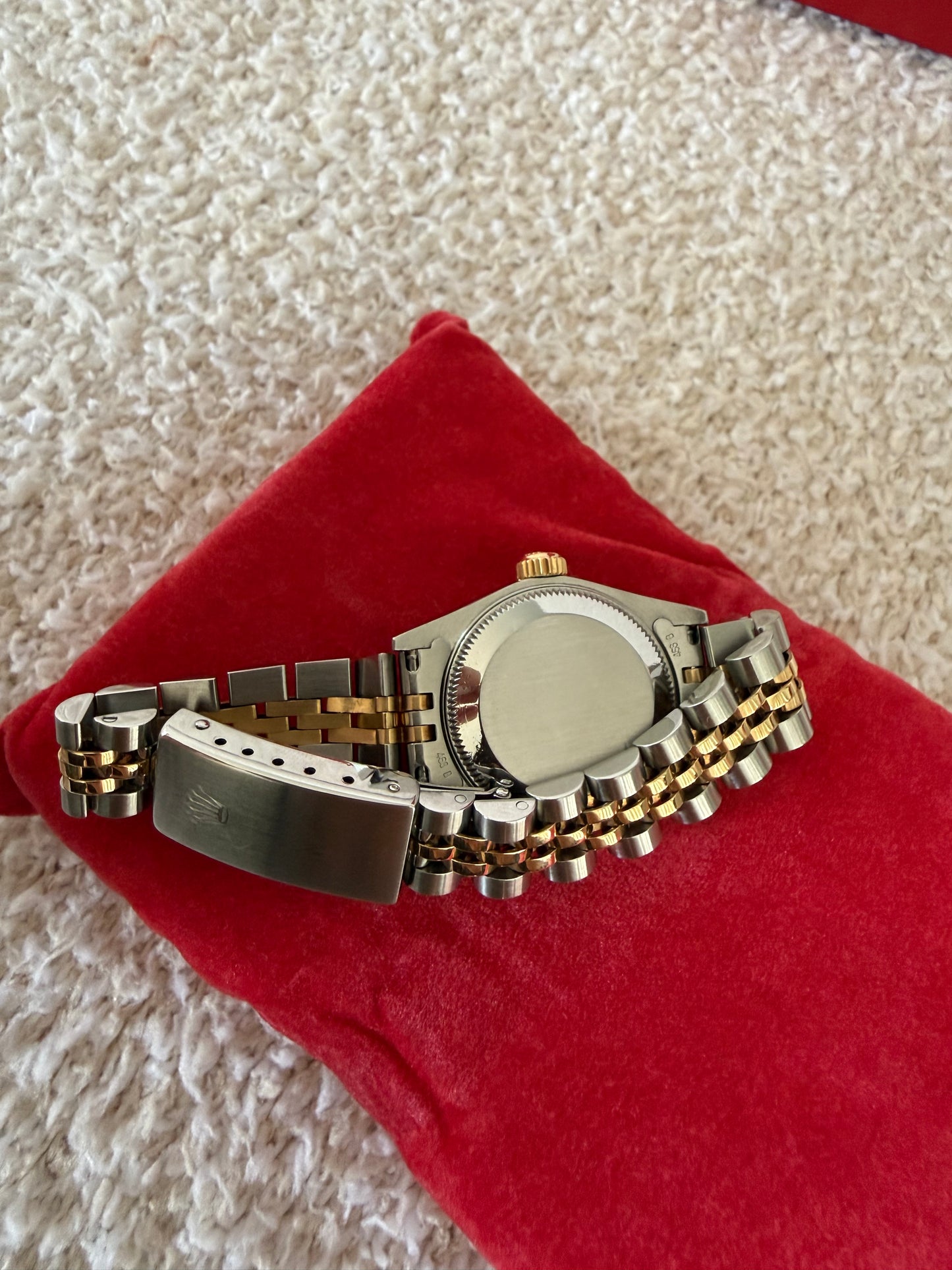 Rolex Datejust 26 vintage two tone 18k gold with diamond dial