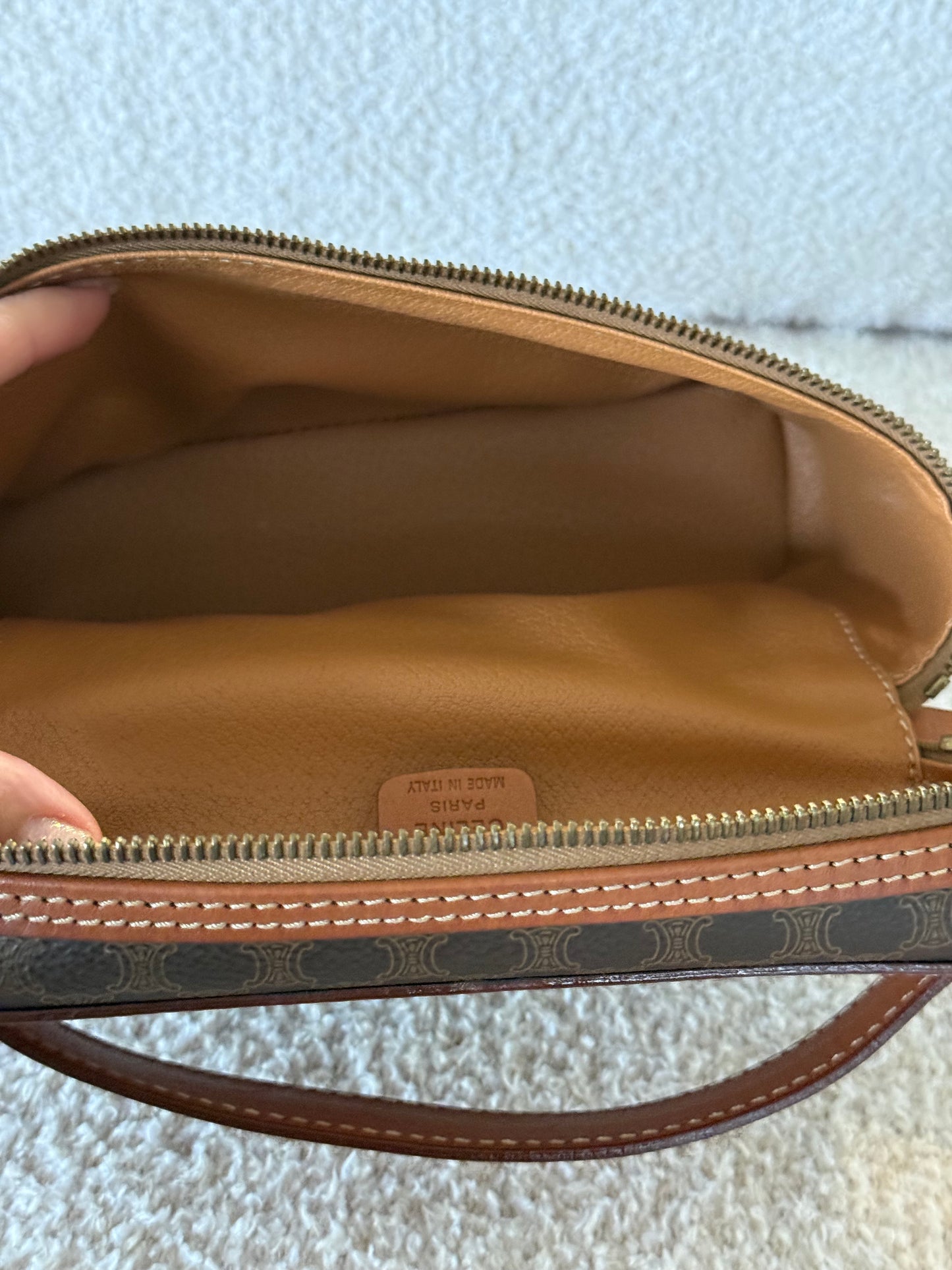 vintage Celine Macadam vanity bag