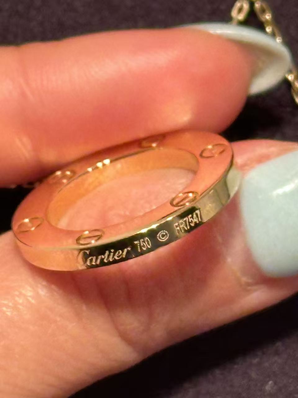 Cartier Love Pendant Necklace 18k Yellow Gold