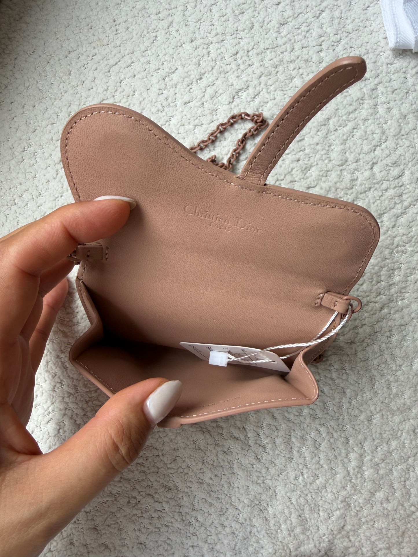 Dior Card Case/ wallet with chain strap