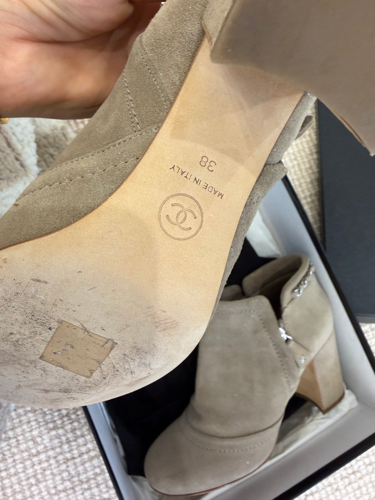 Chanel Suede Boots