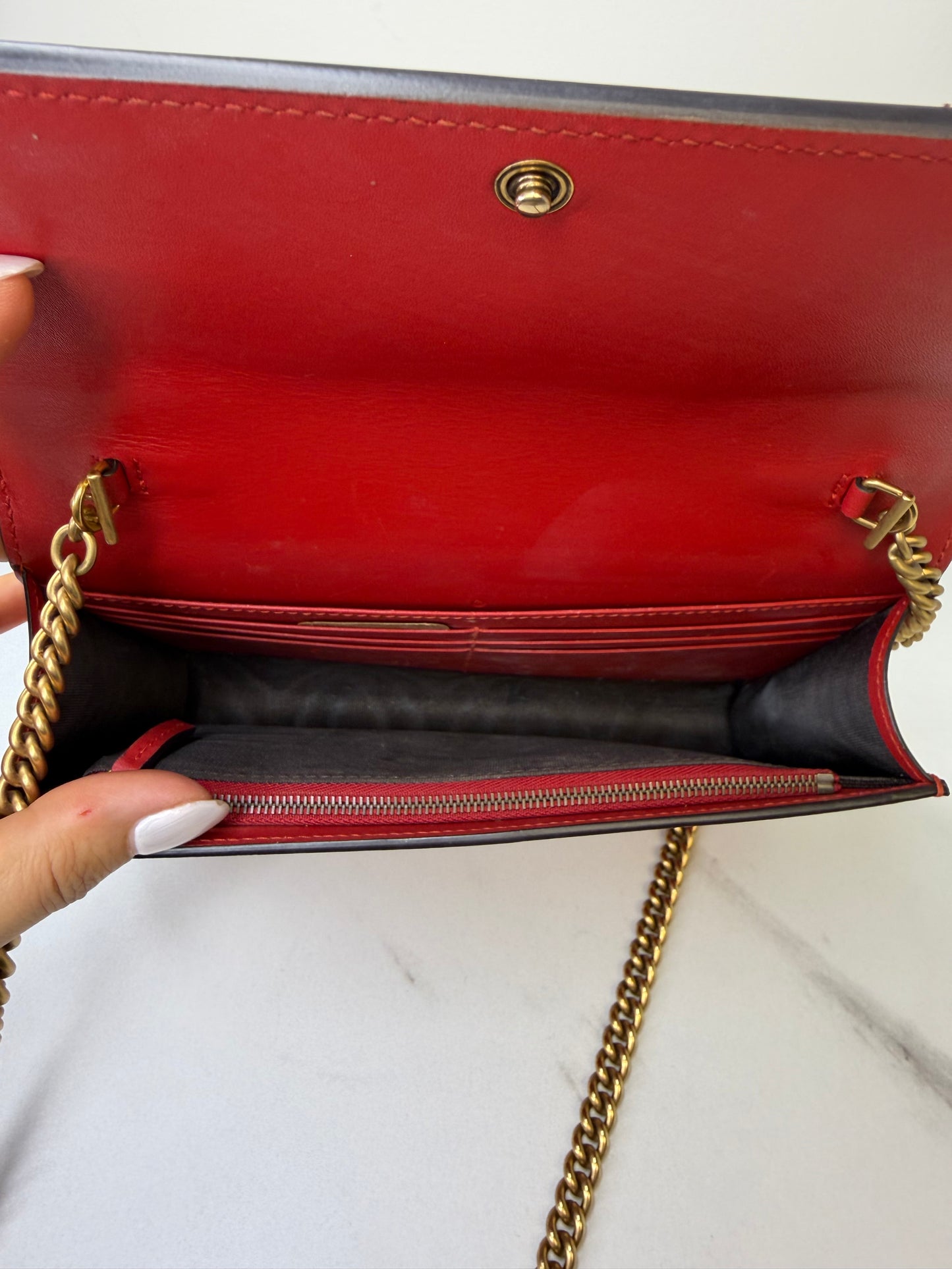 Gucci Queen Margaret GG Leather Woc