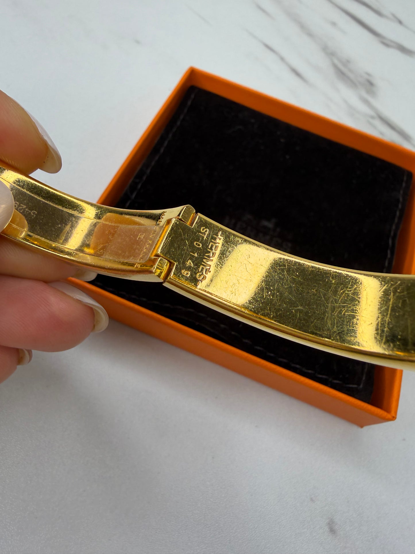 Hermes’ Clic Clac bracelet, Size 17