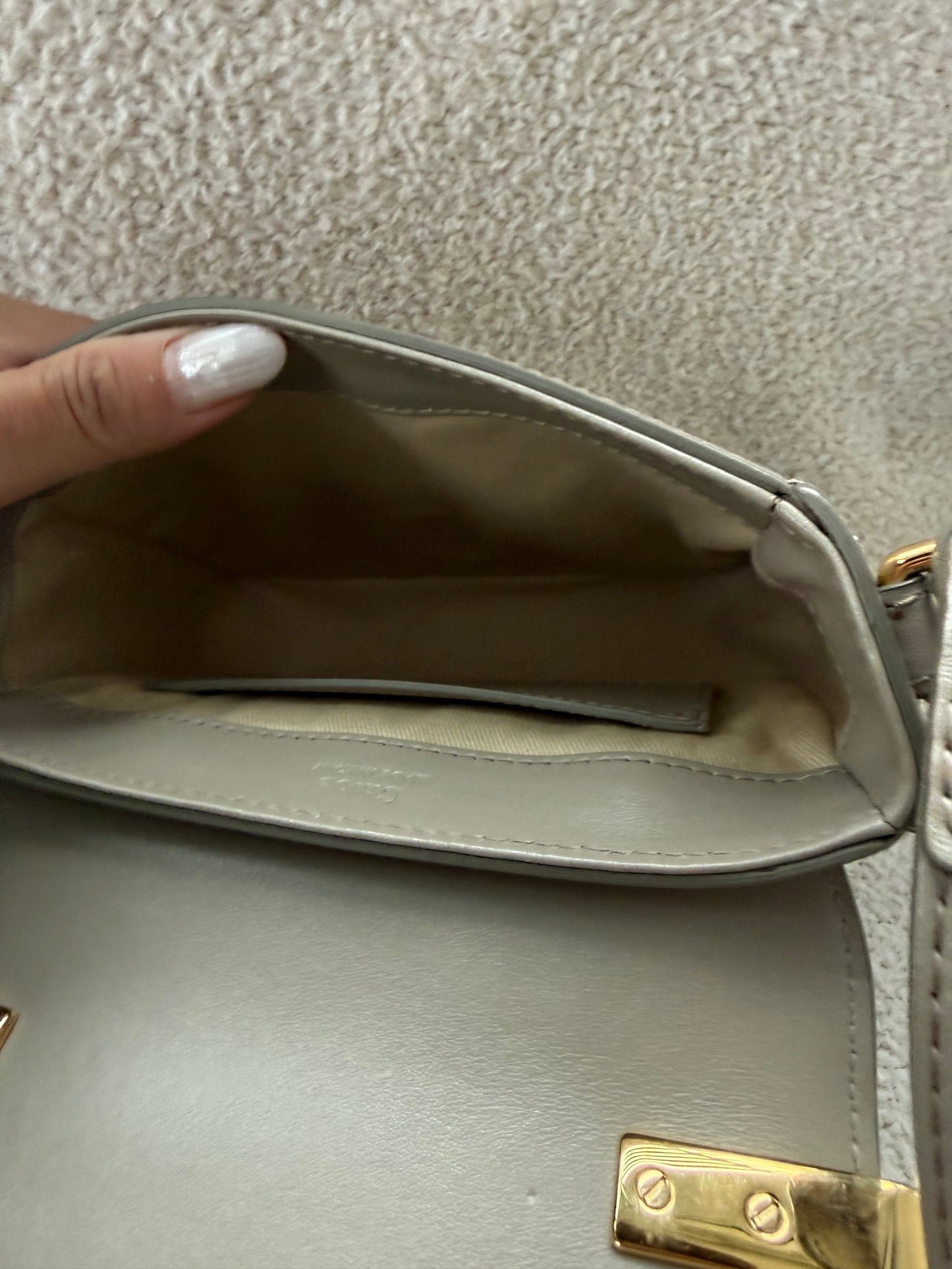 Chloe Mini C top handle bag with shoulder strap