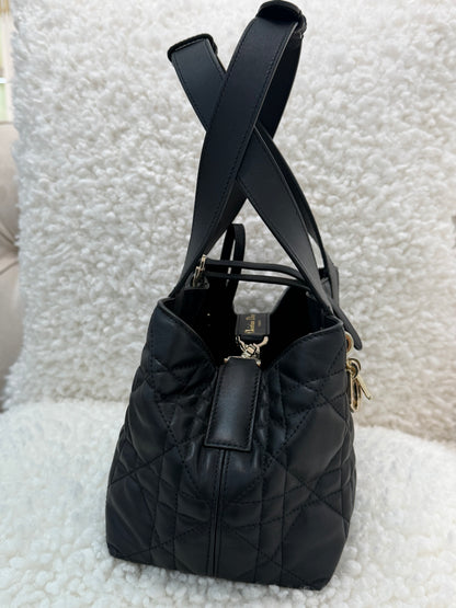 DIOR SMALL TOUJOURS BAG, Black/Gold