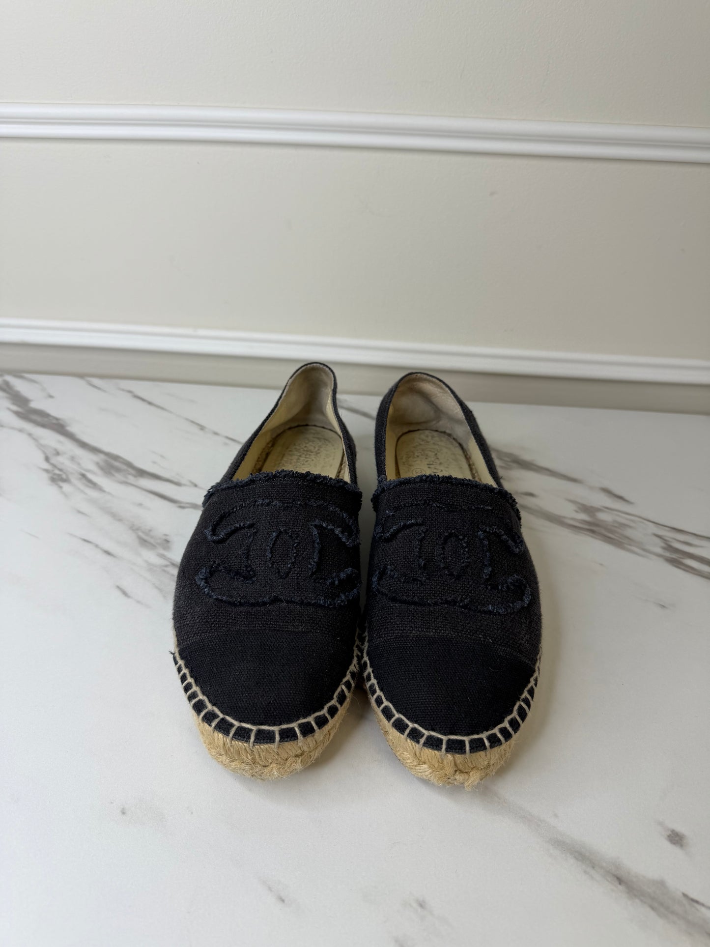 Chanel Classic CC Espadrilles, Size 39