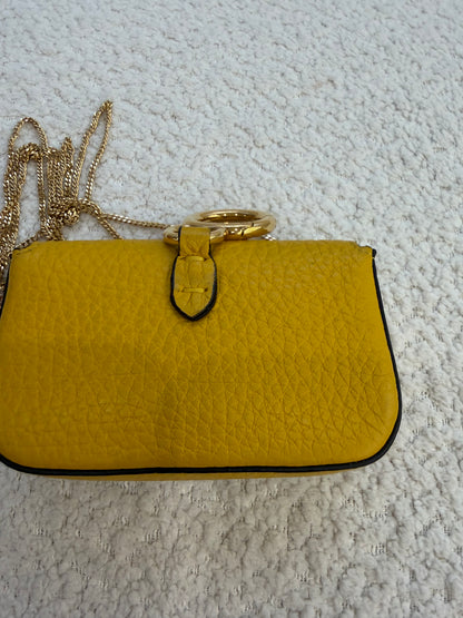 Fendi Nano Baguette in yellow