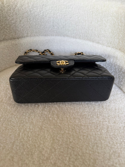Chanel classic small flap black