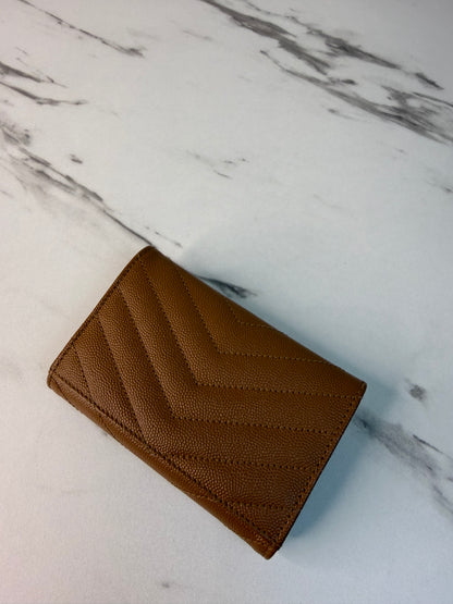 Saint Laurent Cassandre Matelassé small envelope wallet