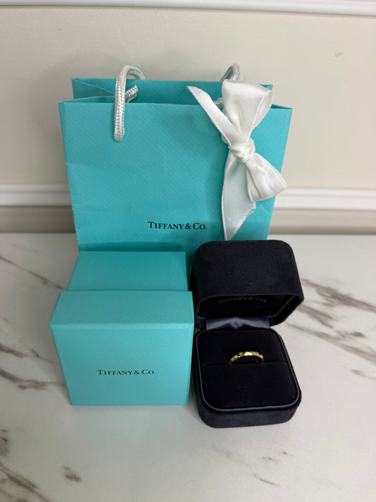 Tiffany & Co 18k True Band with Dimond