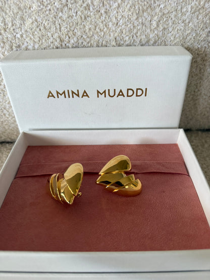 Amina Muaddi Heartbreaker earrings