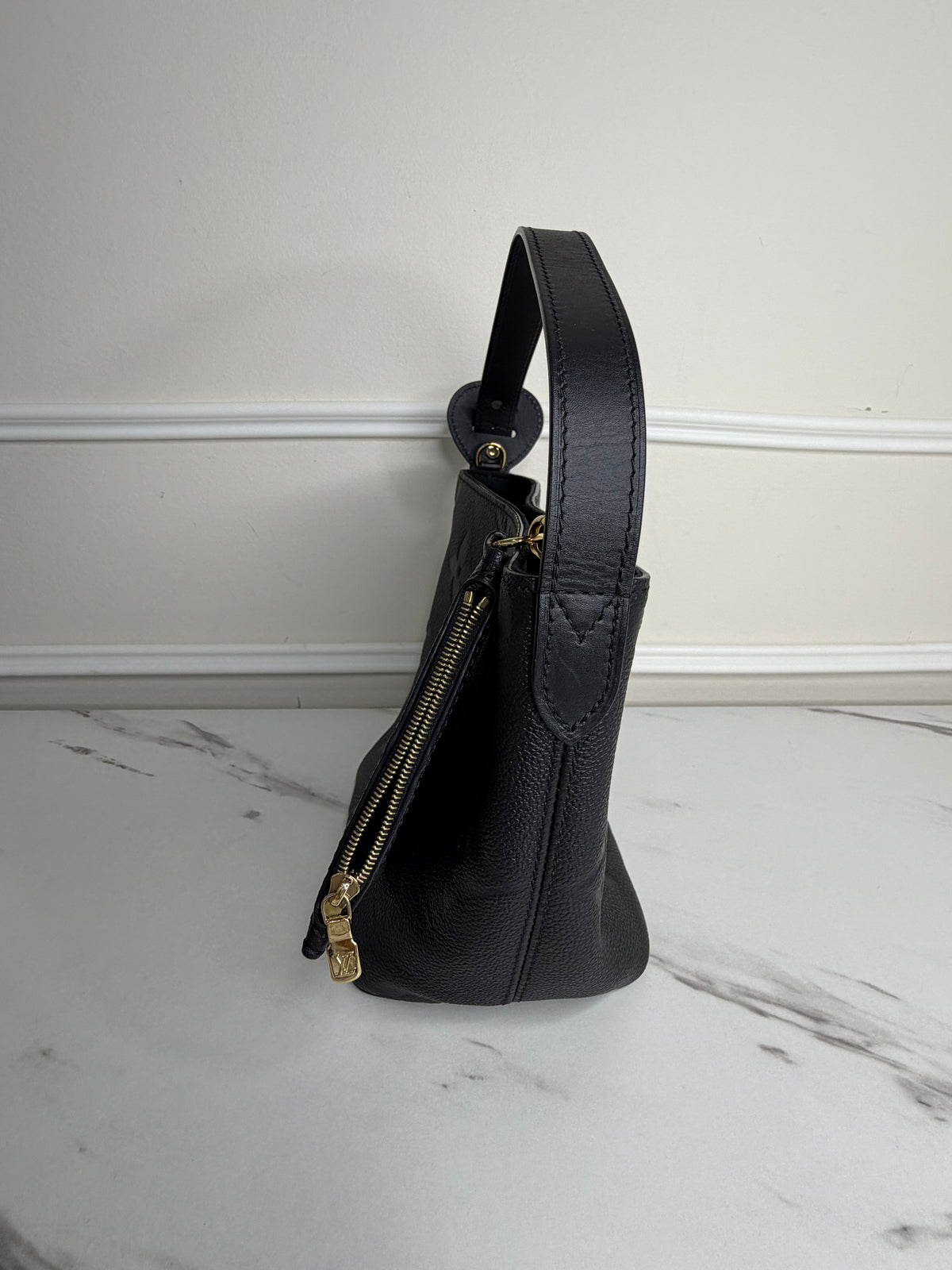Louis Vuitton CarryAll in Monogram Empreinte Leather – Black