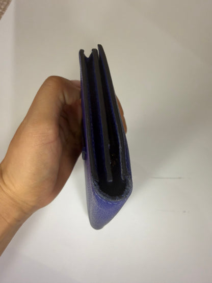 Hermes Bearn Wallet in Blue Electric