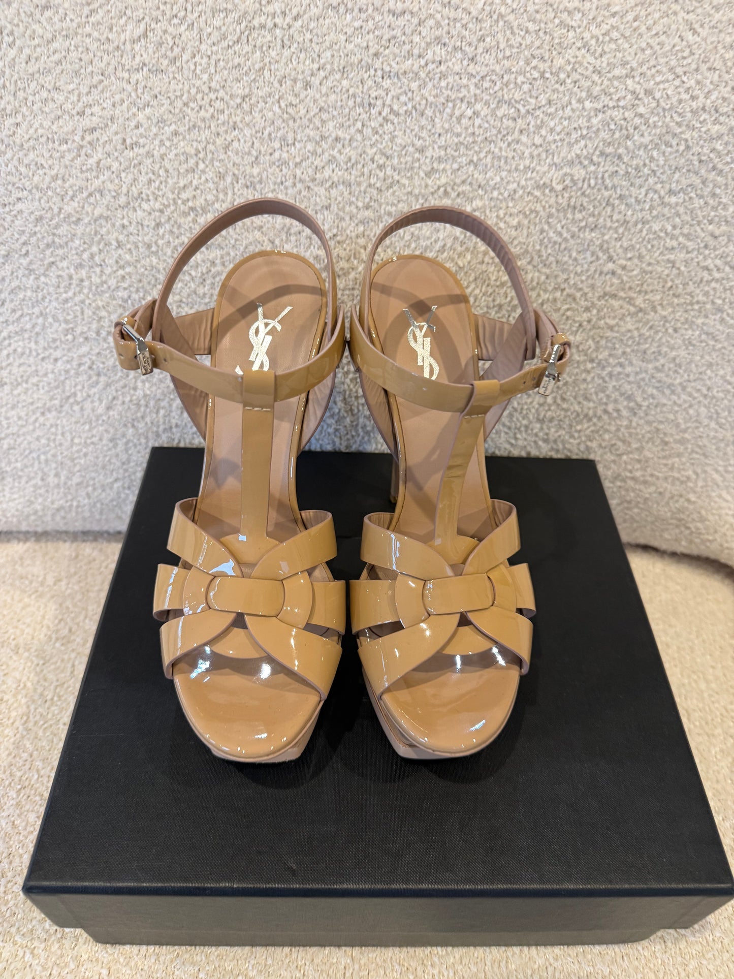 Saint Laurent Tribute platform sandals size 38.5