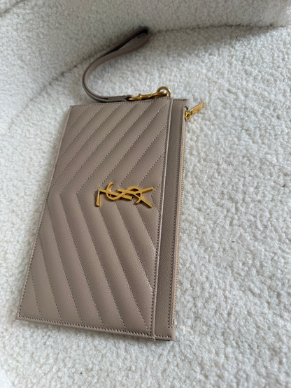 Saint Laurent Cassandre Matelassé Large Pouch