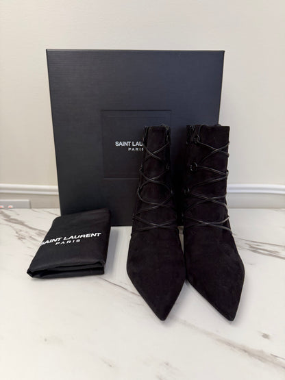 Saint Laurent Suede & Leather Boots