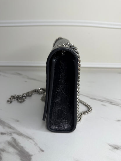 Saint Laurent Croc Kate tassel bag,