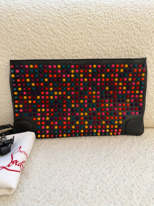 Christian Louboutin spiked bag 
RRP $1290