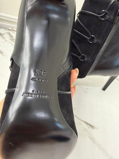 Saint Laurent Suede & Leather Boots