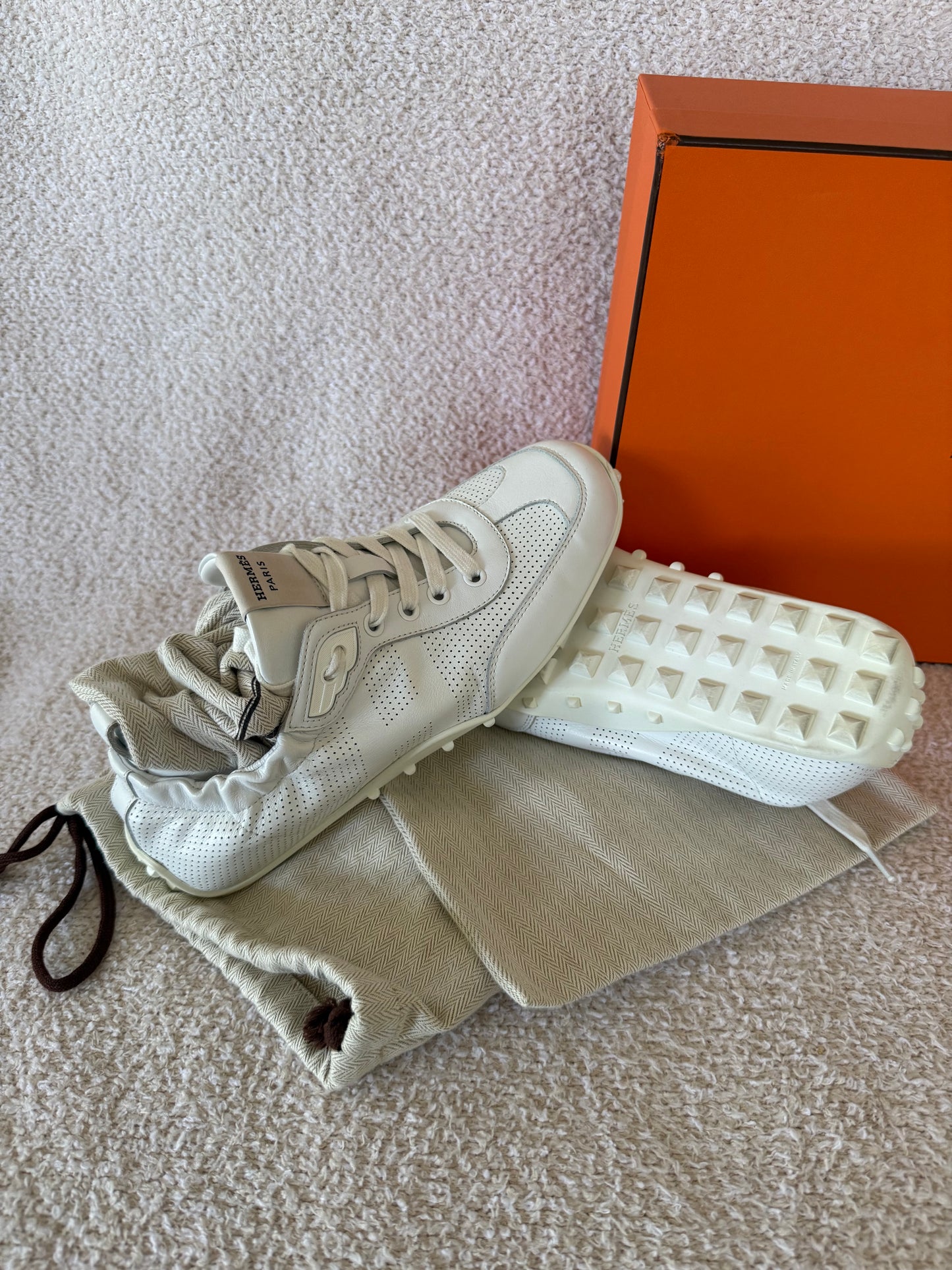 Hermes sneakers size 38.5