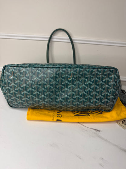 Goyard Saint Louis PM tote bag in green Goyardine coated canvas