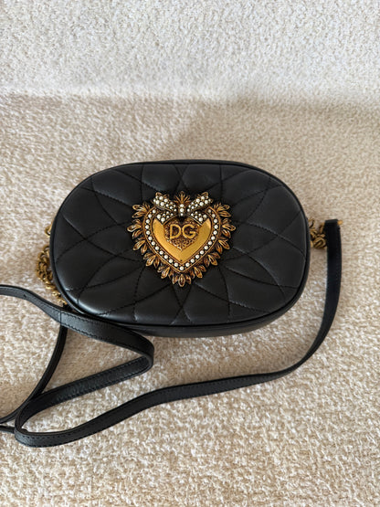 Dolce & Gabbana Devotion quilted nappa leather camera bag