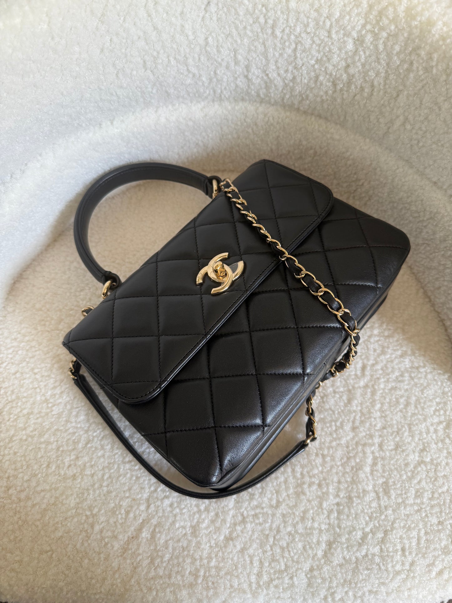 Chanel Trendy CC black with GHW Small