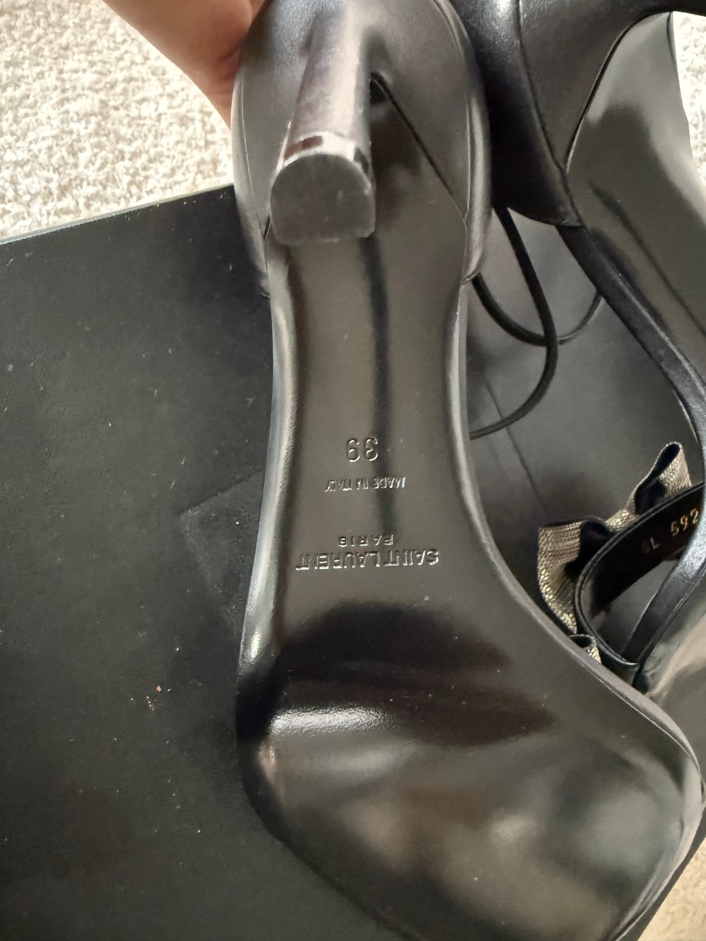 Saint Laurent sandals heels size 39