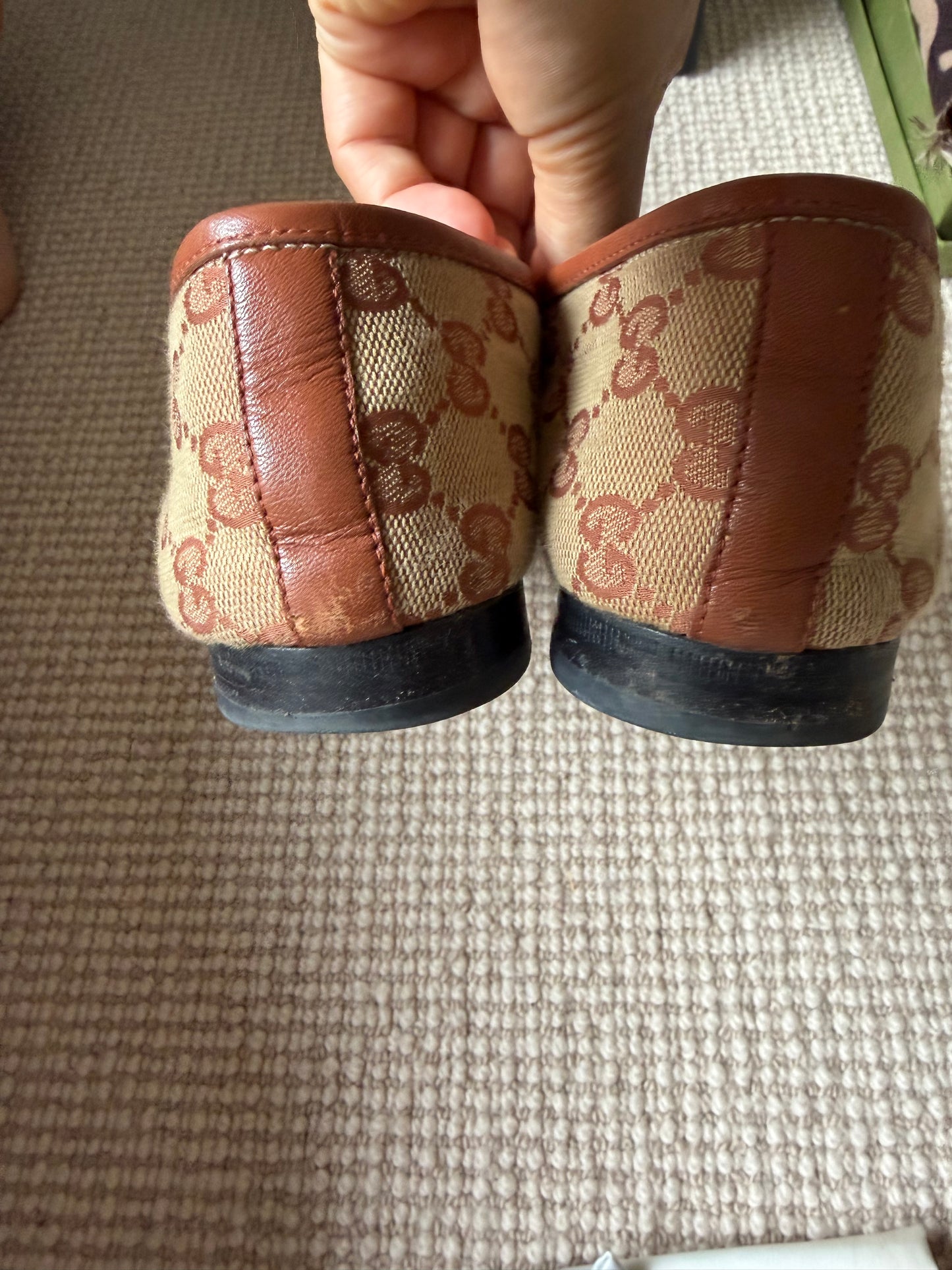 Gucci Monogram Loafers Size 41