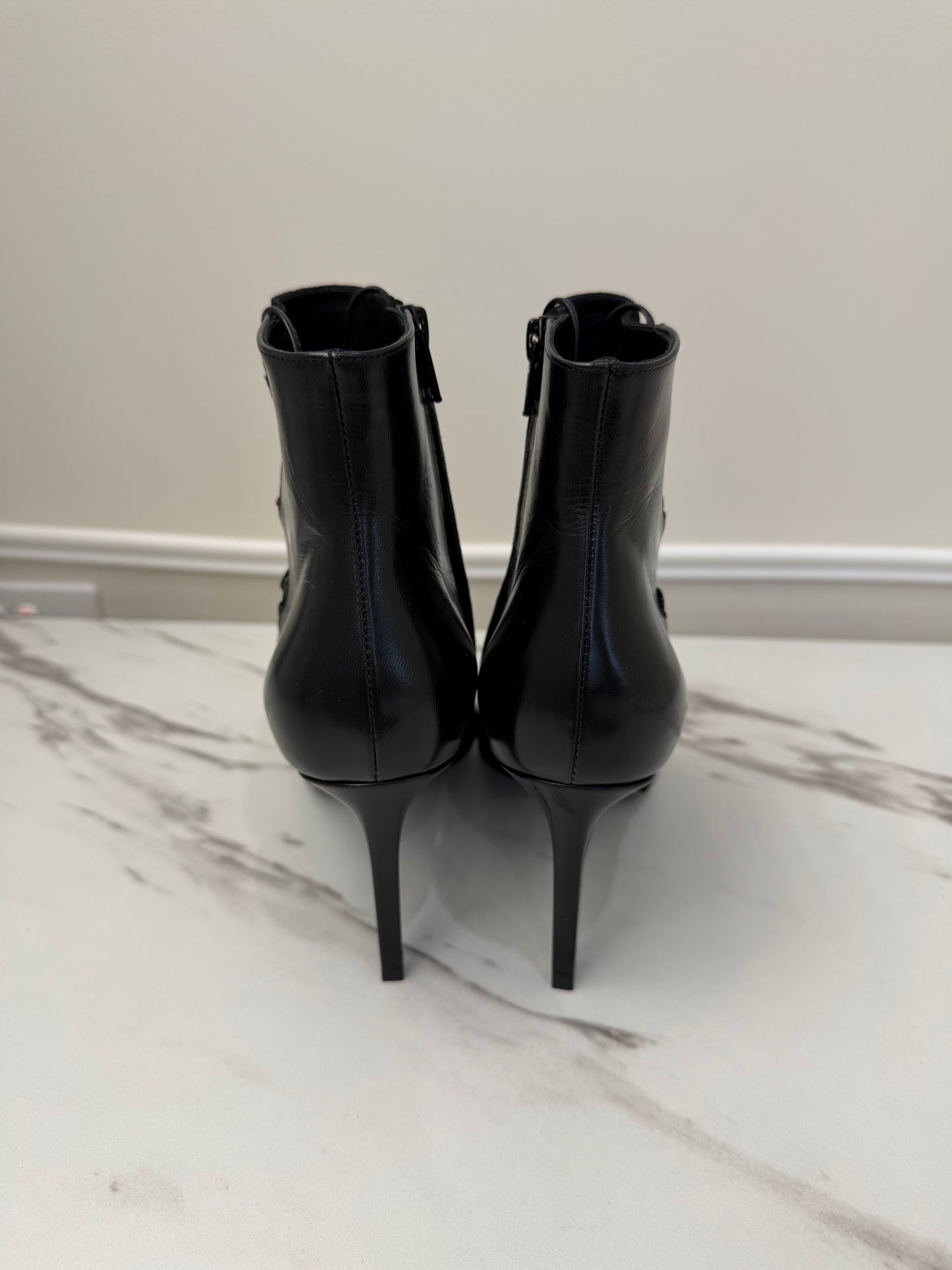 Saint Laurent Suede & Leather Boots