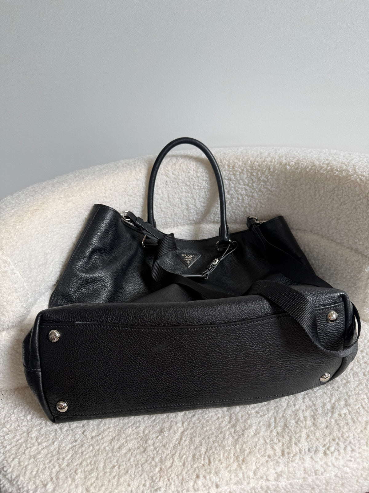 Prada Vitello Daino leather tote bag