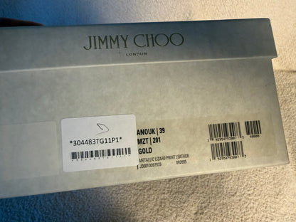 Jimmy Choo Anouk gold pump