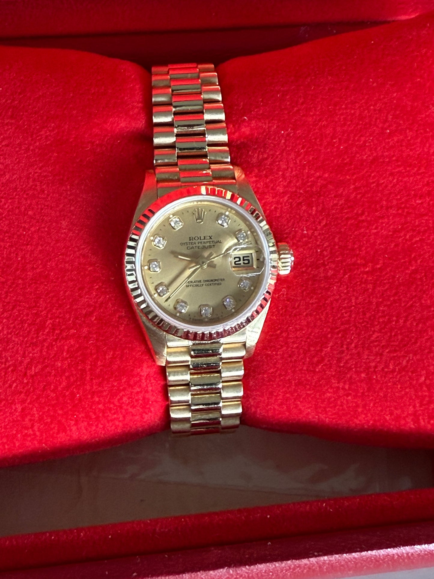 Rolex Datejust 18k gold 26mm