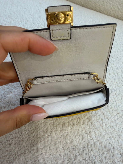 Fendi Nano Baguette in yellow