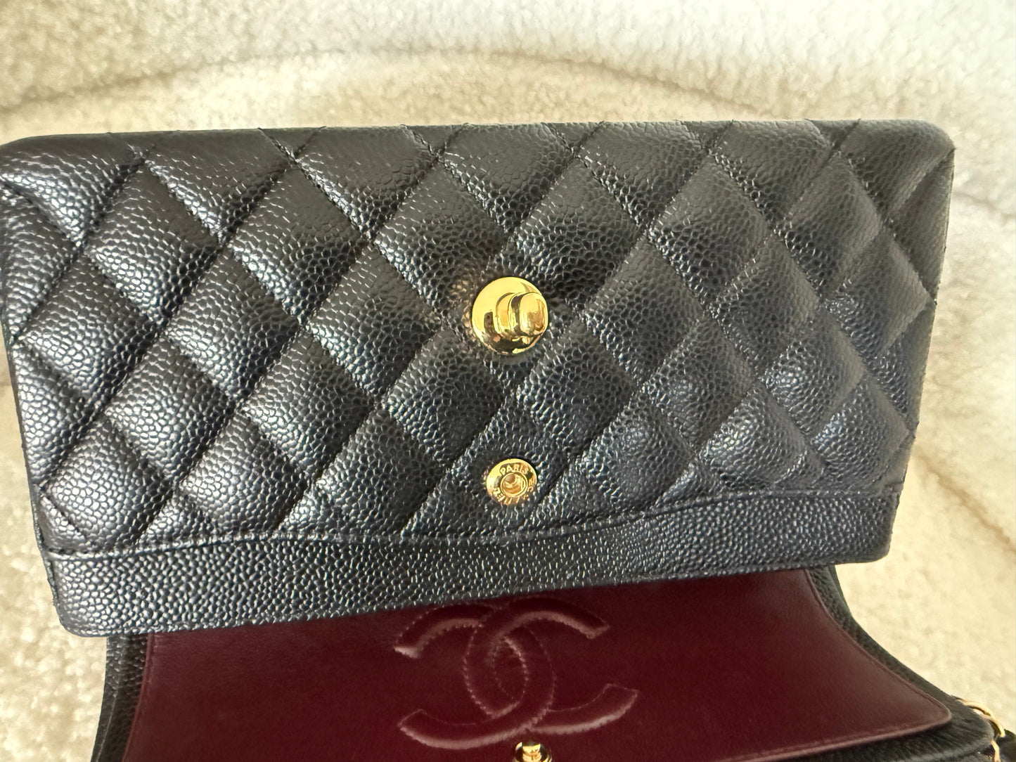 Chanel classic small flap black