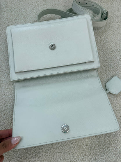 Saint Laurent YSL medium sunset white/silver bag