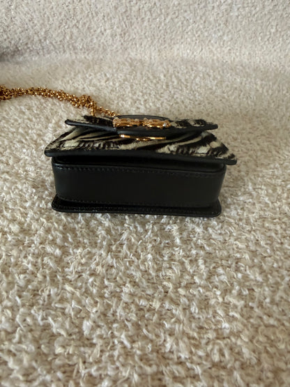 Dolce & Gabbana mini zebra-print calf hair DG Amore crossbody bag