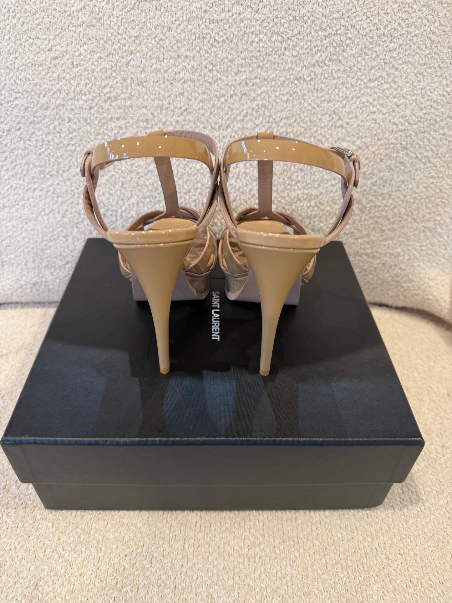 Saint Laurent Tribute platform sandals size 38.5
