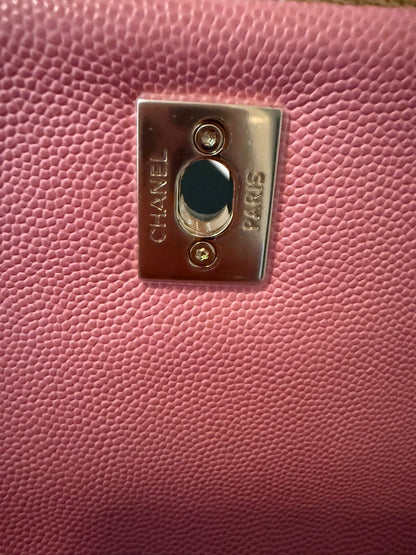 Chanel Coco handle small caviar pink LGHW