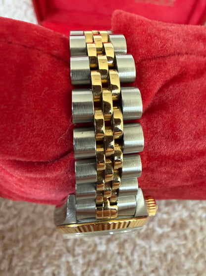 Rolex Datejust 26 vintage two tone 18k gold with diamond dial