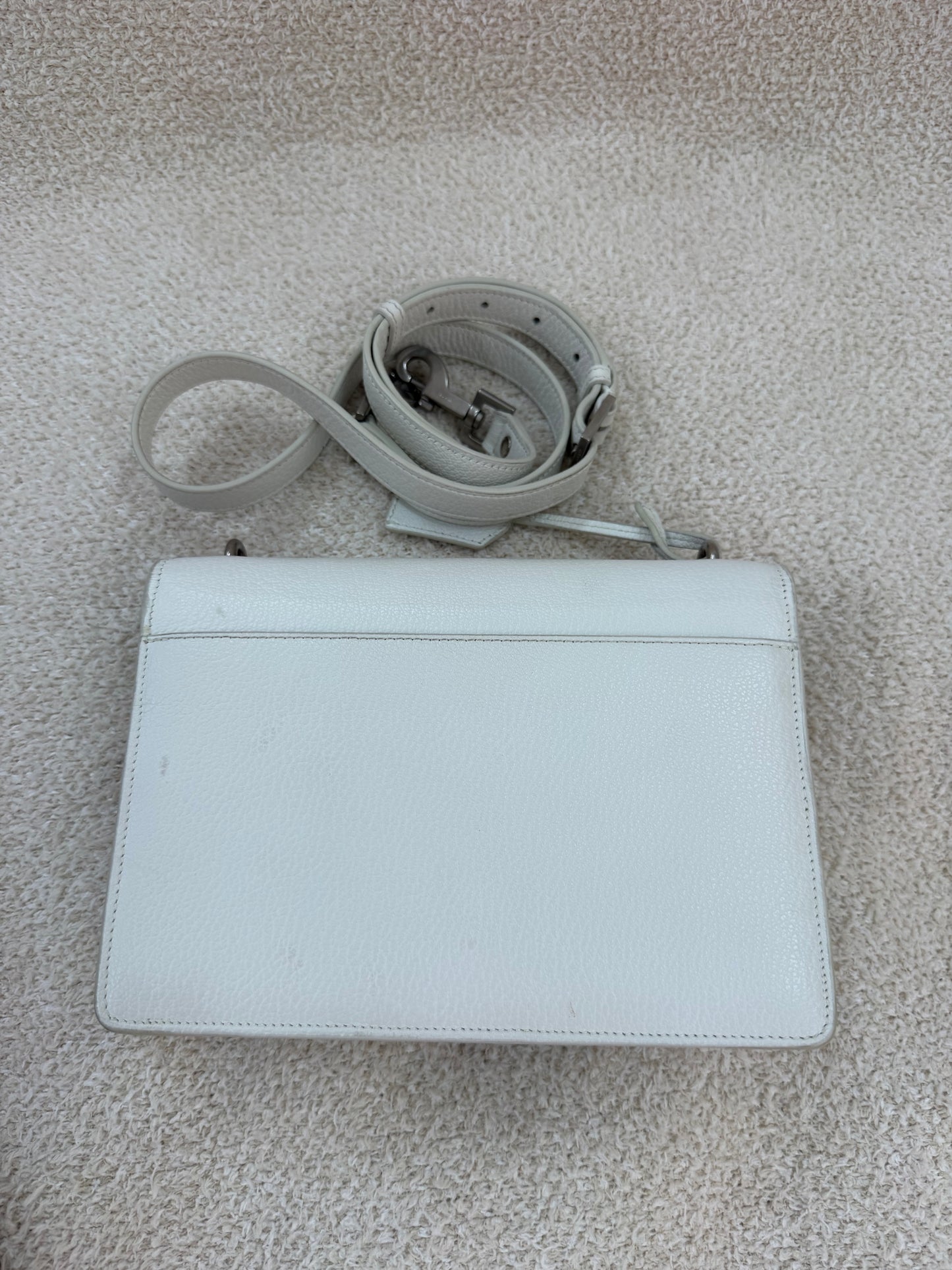 Saint Laurent YSL medium sunset white/silver bag