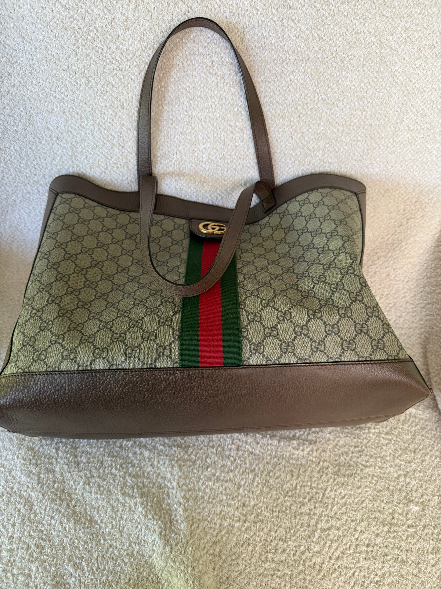 Gucci Ophidia leather tote