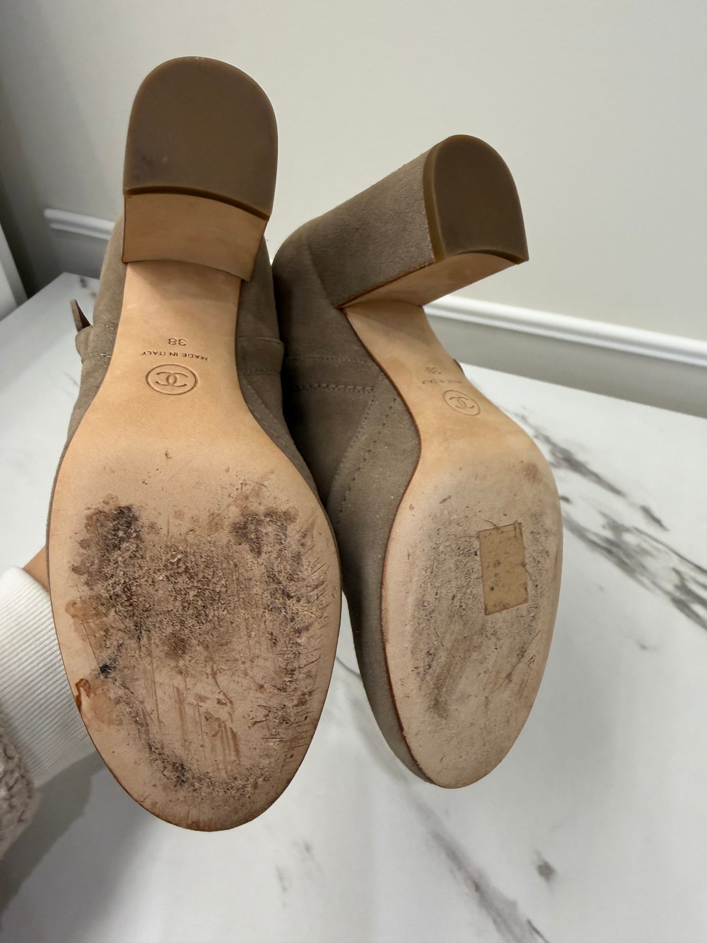 Chanel Suede Boots