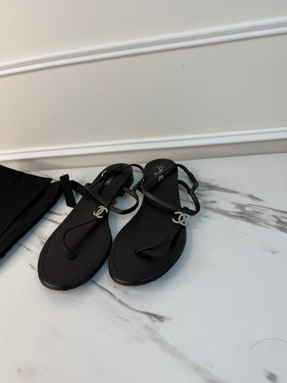 Chanel sandals size 39.5