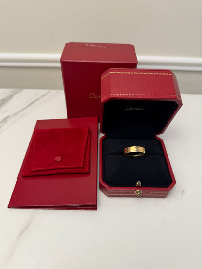 Cartier Love Ring , Rose Gold, Original Size 62