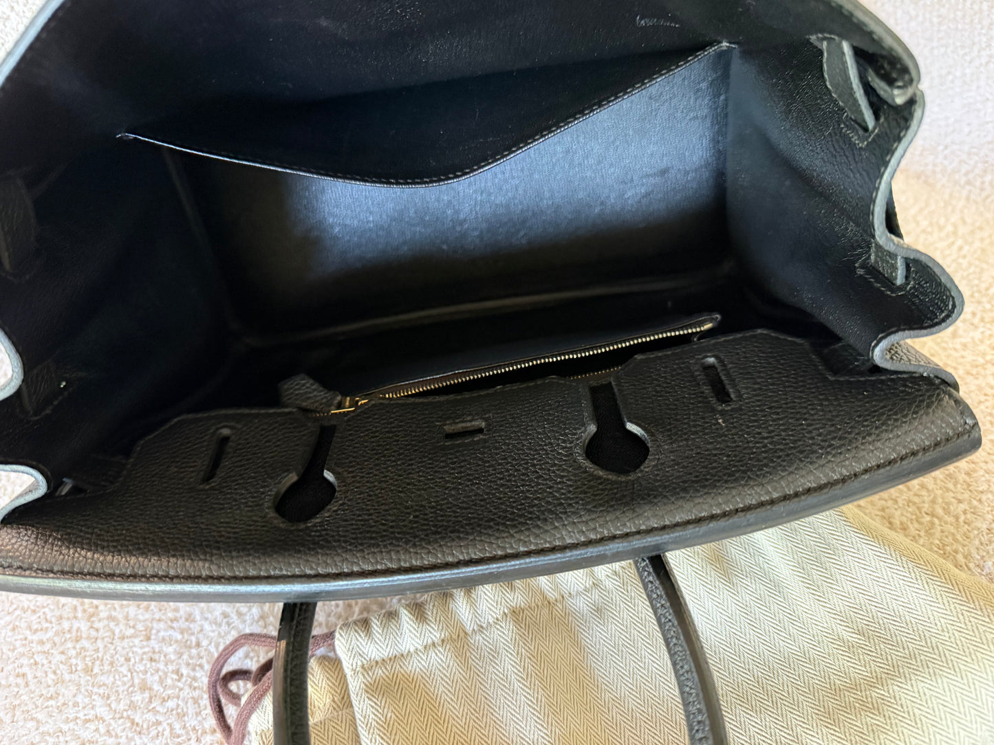 Hermes’ birkin 30 Noir Togo with ghw